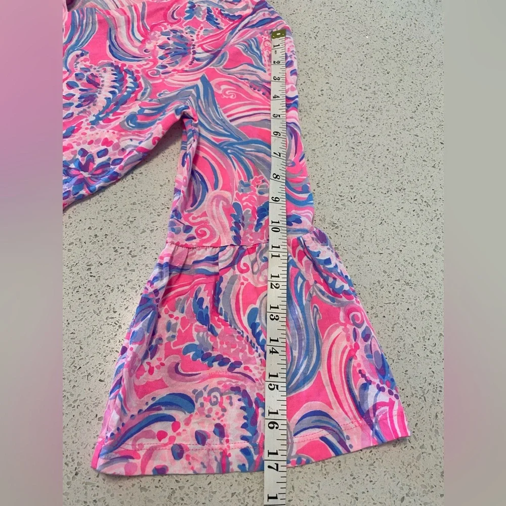 Lilly Pulitzer Pink & Blue Printed Split-Neck Tunic Top Size S NWOT Pima Cotton - Picture 5 of 8
